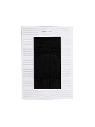 TOMMY HILFIGER | Ensemble 2 pièces bonnet et écharpe | schwarz